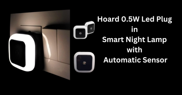 Hoard 0.5W LED Plug-in Smart Night Lamp with Automatic Sensor – Warm White